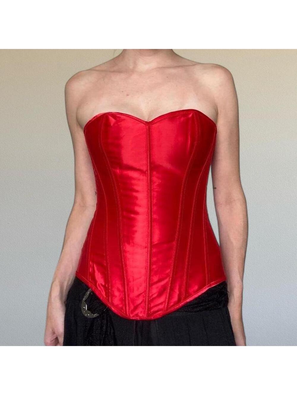 Deadstock Shirley of Hollywood overbust corset. Size M.